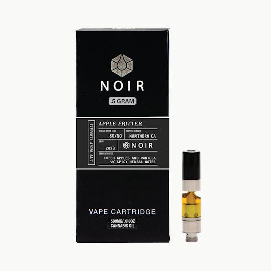 Timeless Vapes - NOIR Apple Fritter 500mg Vape Cartridge (Live Resin) - 1