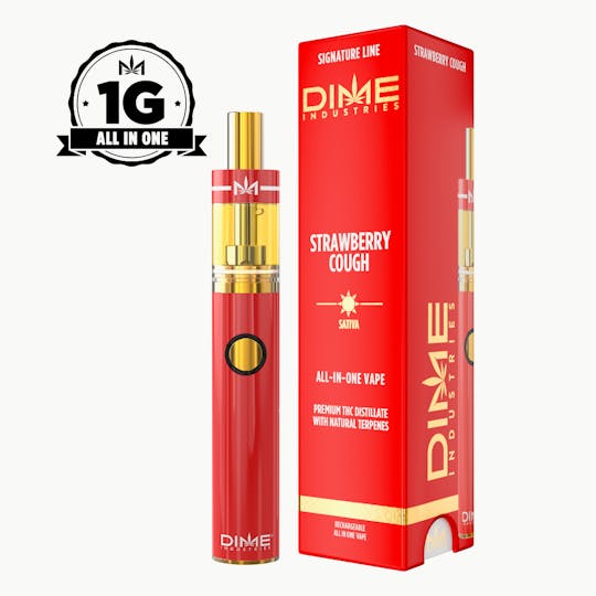 Dime Industries - Strawberry Cough 1G All in One Device - 1