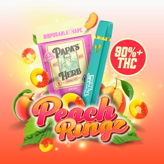Papa's Herb - Peach Ringz (1g) Disposable Vape Cartridge - 1