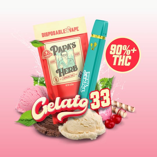 Papa's Herb - Gelato 33 (1g) Disposable Vape Cartridge - 1