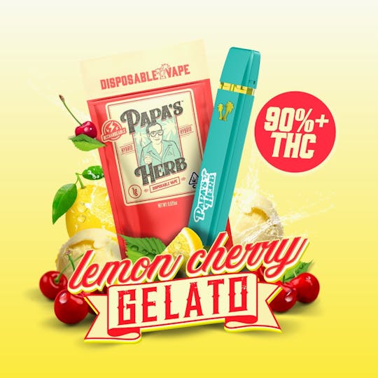 Papa's Herb - Lemon Cherry Gelato (1g) AIO Vape Cartridge - 1
