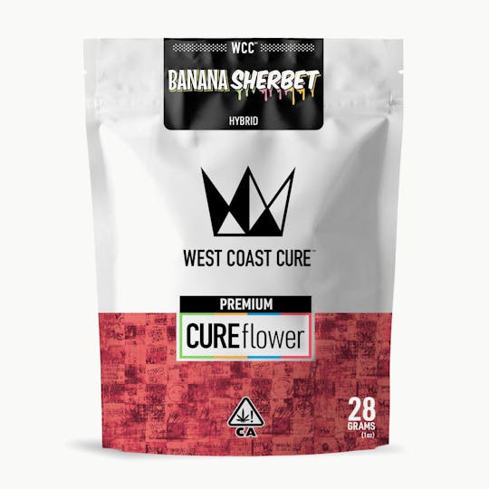 West Coast Cure - Banana Sherbet - 28G Premium Flower - 1