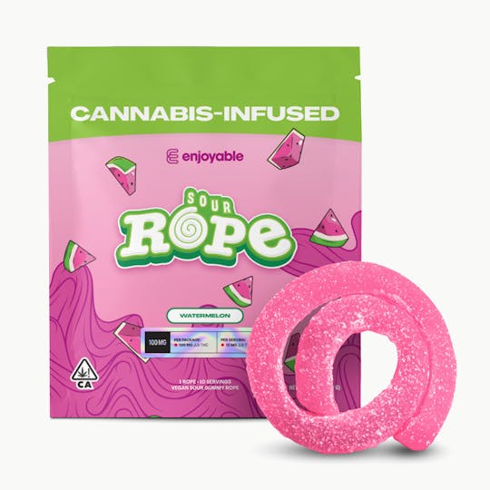 Enjoyable - Enjoyable Watermelon Sour Rope 100mg - 1