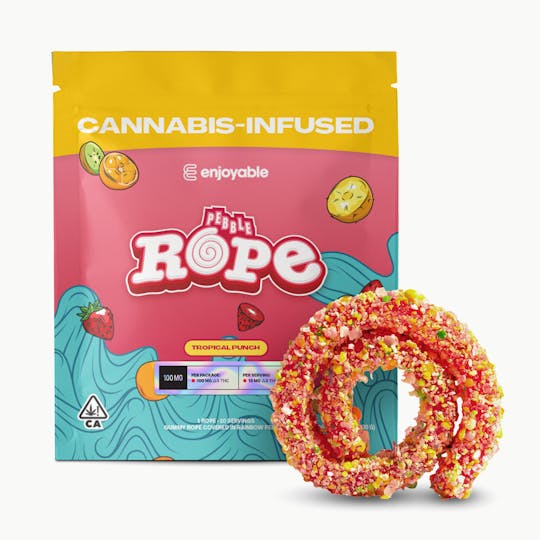 Enjoyable - Enjoyable Tropical Punch Pebble Rope 100mg - 1