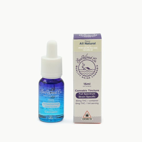 SeaWeed Co. - SWC - Willy’s Medicine (3:2 THC:CBD) strain - All Natural LR Tincture 90mg - 1