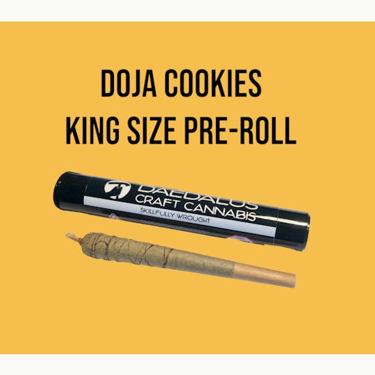 Daedalus Craft Cannabis - Doja Cookies Pre-Roll w/ Hash Rosin & Kief Coating - King Size - Single - 1