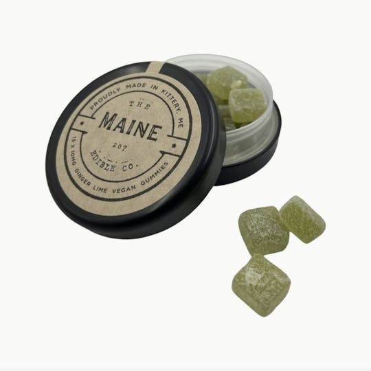 Indico - Ginger Lime 10mg/ 150mg Gummies- The Maine Edible Co. - 1