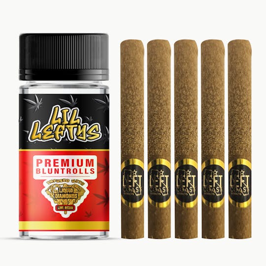 LEFT COAST - Lil Lefty's - MINI BLUNTS - Strawberry Banana **6.5 grams** - 1