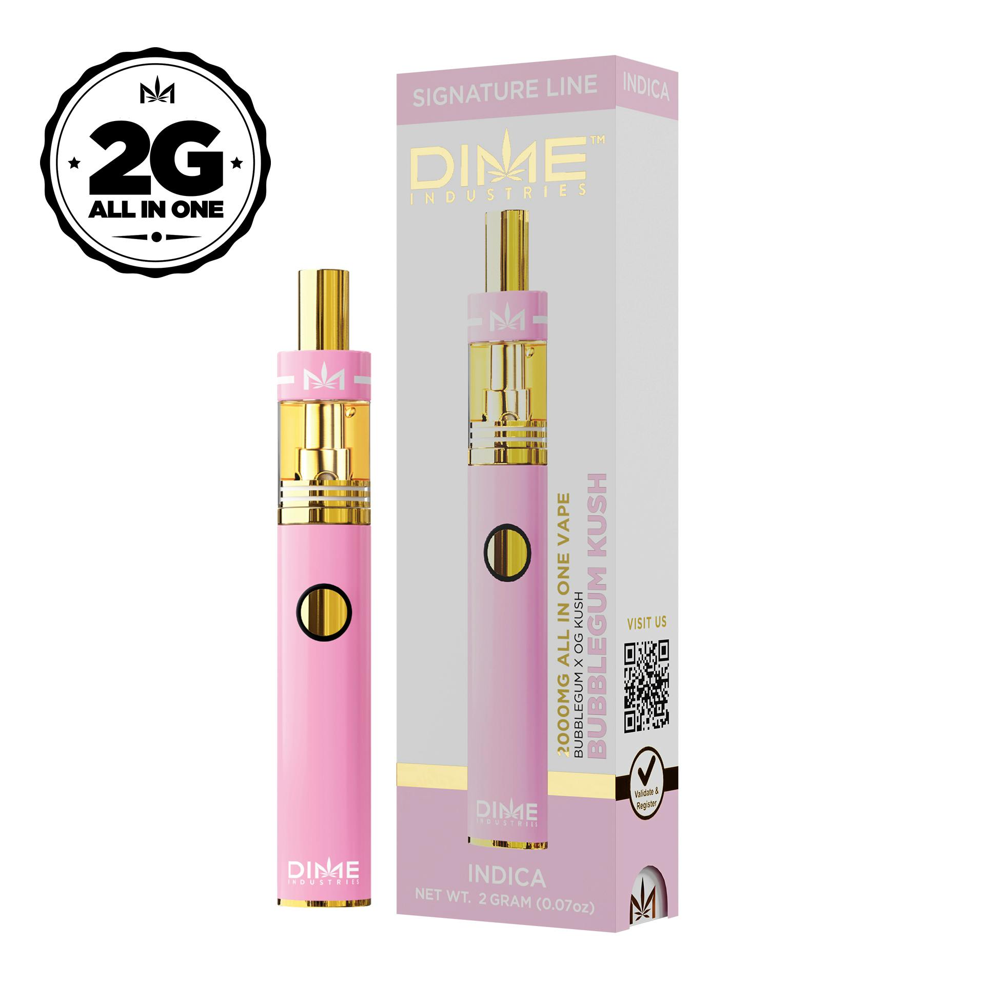 Bubblegum Kush 2G All in One Device Dime Industries