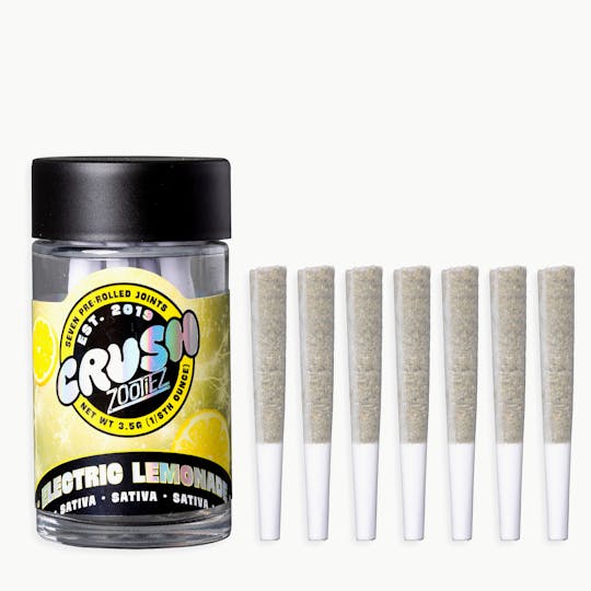 Crush Cannabis - Crush Cannabis ms - Electric Lemonade - 7 pack pre-rolls total 3.5g - 1