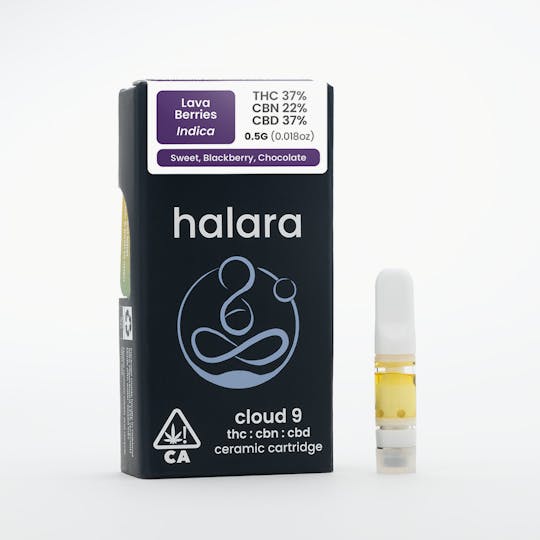 Halara - Cloud 9 CBN 2:1:2 - Lava Berries 0.5G Cartridge - 1