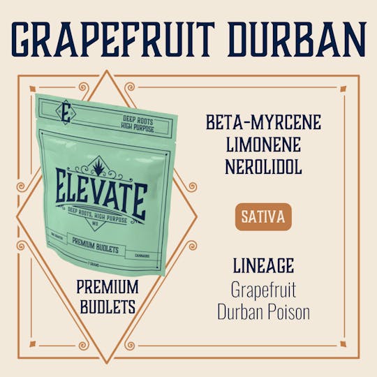 Elevate Missouri - Grapefruit Durban - 7g Budlets - 1