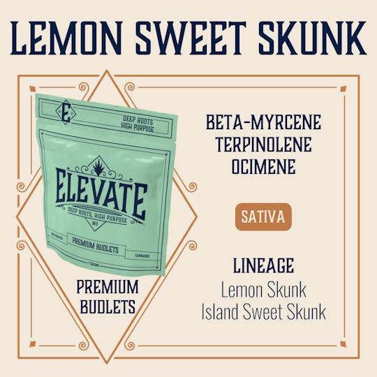 Elevate Missouri - Lemon Sweet Skunk - 7g Budlets - 1