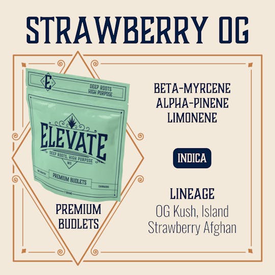 Elevate Missouri - Strawberry OG - 7g Budlets - 1