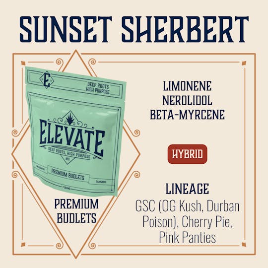 Elevate Missouri - Sunset Sherbert - 7g Budlets - 1
