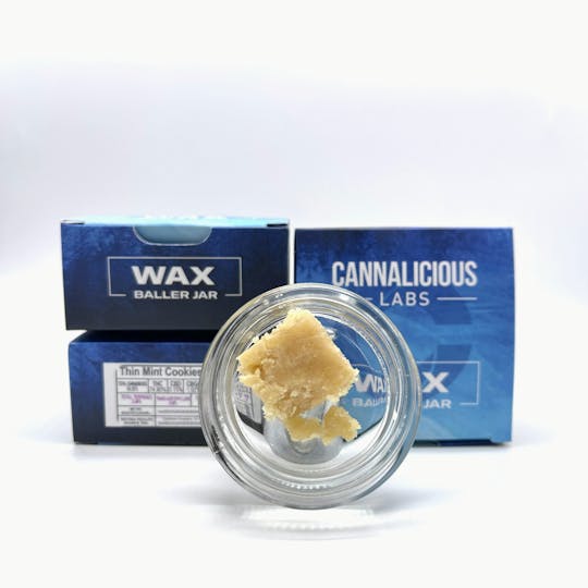 Cannalicious Labs - Thin Mint Cookies Wax - 7.0g Baller Jar - 1
