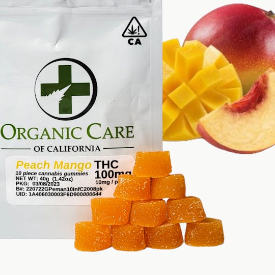 Organic Care of California - Peach Mango (100mg) 10-Pack - 1