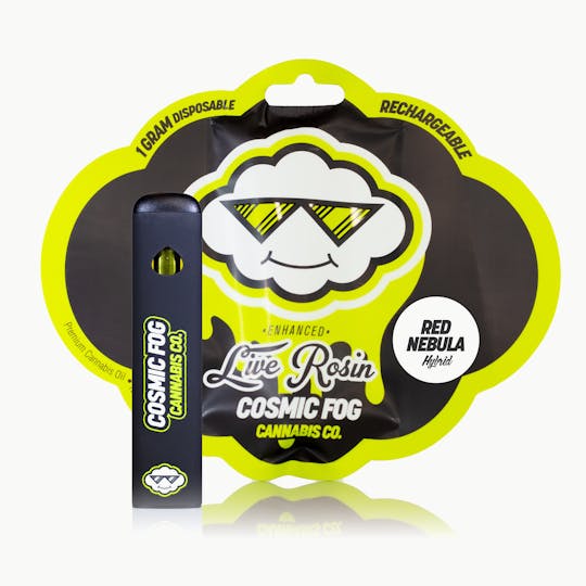 Cosmic Fog Cannabis Co - Cosmic Fog - Red Nebula - 1G Live Rosin Disposable Pen (Hybrid) - 1