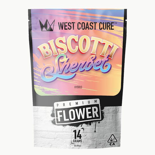 West Coast Cure - Biscotti Sherbet - 14G Premium Flower - 1