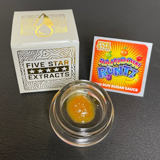 True North Collective MI - Five Star Extracts: Rainbow Runtz - 1 Gram Nug Run Sugar Sauce - 1