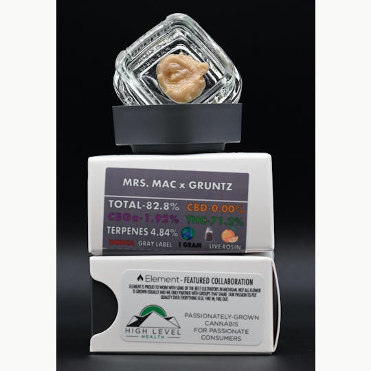 Element - Element Live Rosin 1G - Mrs. Mac x Gruntz - 1