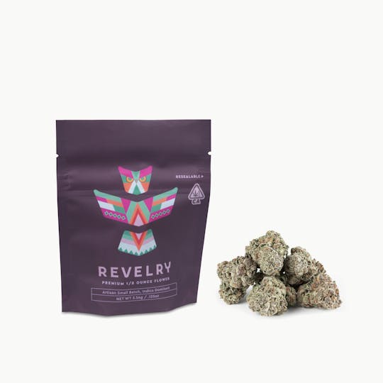 Revelry Herb Co - Gelato Pie - Indica - Eighth (3.5g) - 1