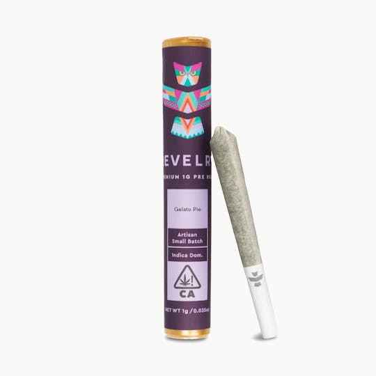 Revelry Herb Co - Gelato Pie - Indica - Pre Roll Single (1g) - 1