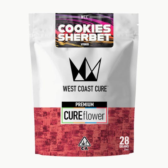 West Coast Cure - Cookies Sherbet - 28G Premium Flower - 1