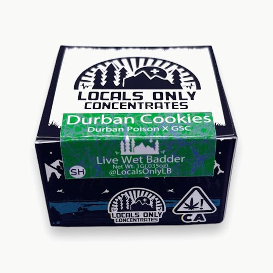 Locals Only Concentrates - Durban Cookies Live Wet Badder - 1