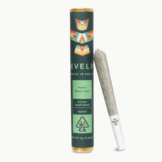 Revelry Herb Co - Peanut Butter Cups - Hybrid - Pre Roll Single (1g) - 1