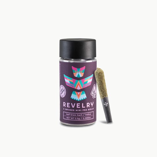 Revelry Herb Co - Gelato Octane - Indica - Infused Pre Roll 5pk (2.5g) - 1
