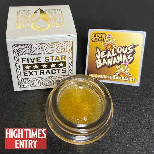 True North Collective MI - Five Star Extracts: Jealous Bananas - 1 Gram Nug Run Sugar Sauce - 1
