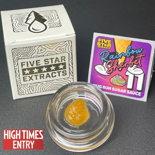 True North Collective MI - Five Star Extracts: Rainbow Sherbet 11 - 1 Gram Nug Run Sugar Sauce - 1