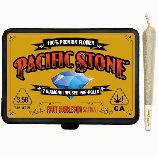 Pacific Stone - Fruit Bubblegum Sativa Infused Pre-Rolls 7pk (3.5g) - 1