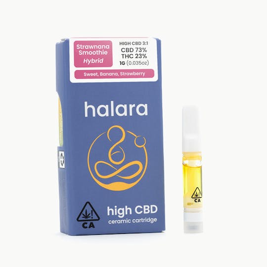 Halara - High CBD 3:1 - Strawnana Smoothie 1G Cartridge - 1