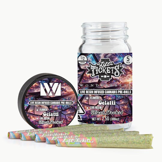 Lift Tickets - Gelatti x Black Orchid - Infused Pre-Roll 5-Pack - 1