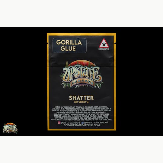 Upstate Gardens - Shatter: 1g - Gorilla Glue - CRC - 1