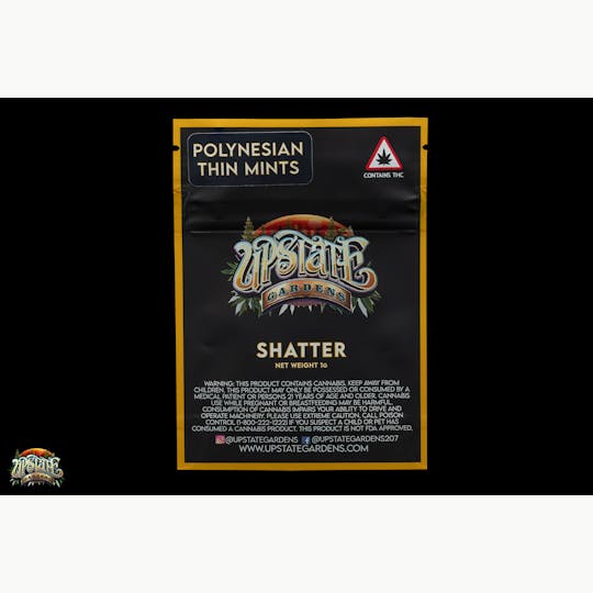 Upstate Gardens - Shatter: 1g - Polynesian Thin Mints - CRC - 1