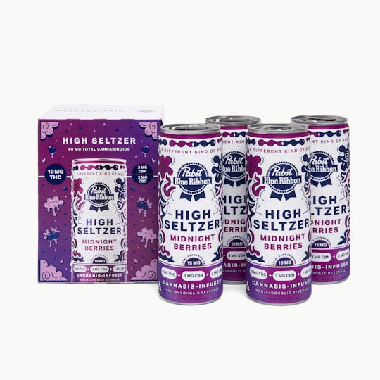 Pabst (PBR) - PABST | PBR - MIDNIGHT BERRIES | 10mg THC + 3mg CBN + 2mg CBD | 4 Pack - 1