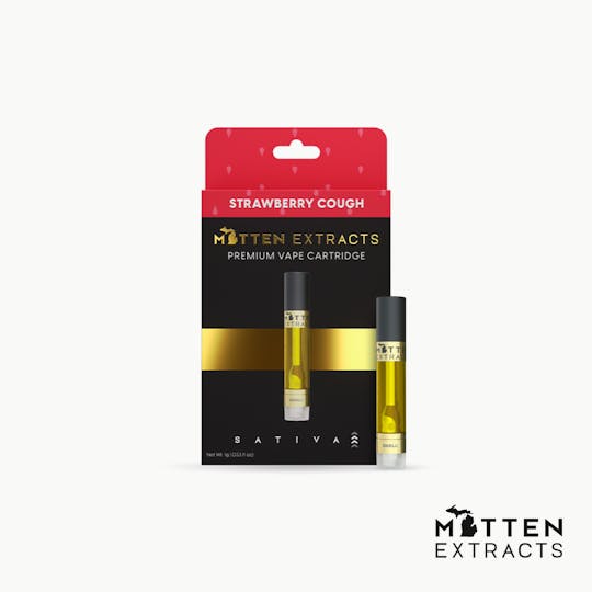 Mitten Extracts - Mitten Extracts - Strawberry Cough 1g Vape Cartridge (Sativa) - 1
