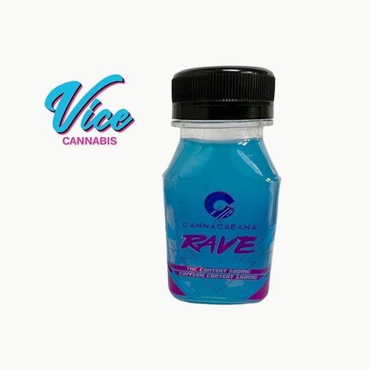 Vice Cannabis - RAVE Shot Blue: (100mg THC + 150mg Caffeine) - 1