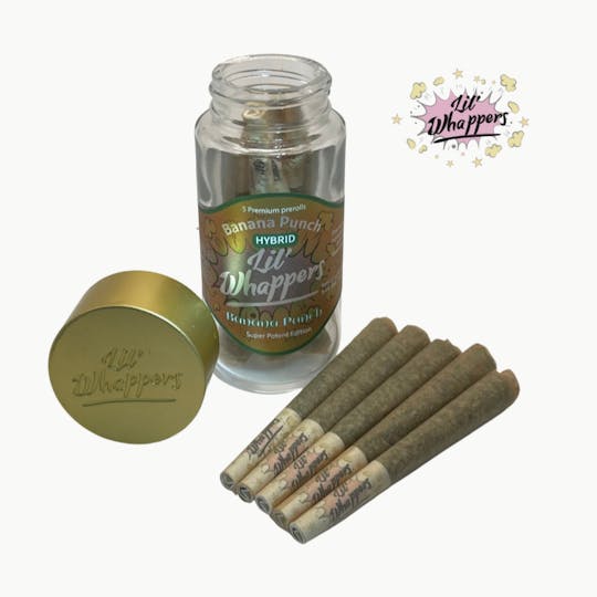 Farmers Reserve - Lil Whappers infused prerolls banana punch pack of 5 - 1