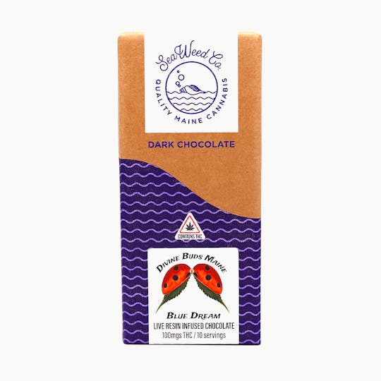 SeaWeed Co. - SWC - Blue Dream strain - Dark Chocolate Bar 100mg - 1