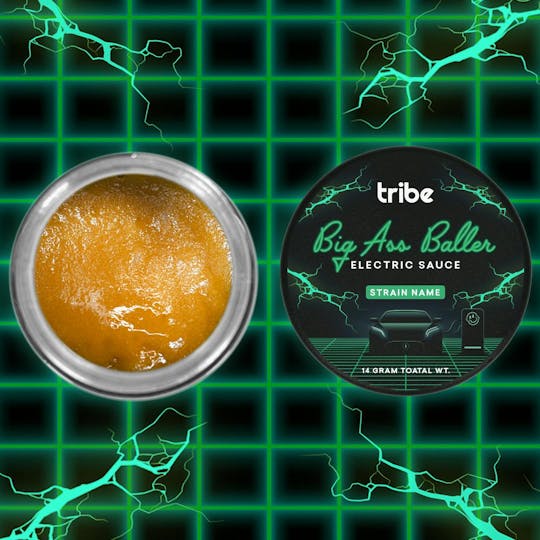 Tribe - Collie Man Kush - Live Resin Electric Sauce - Big Ass Baller - 14g - 1
