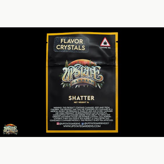 Upstate Gardens - Shatter: 1g - Flavor Crystals - CRC - 1