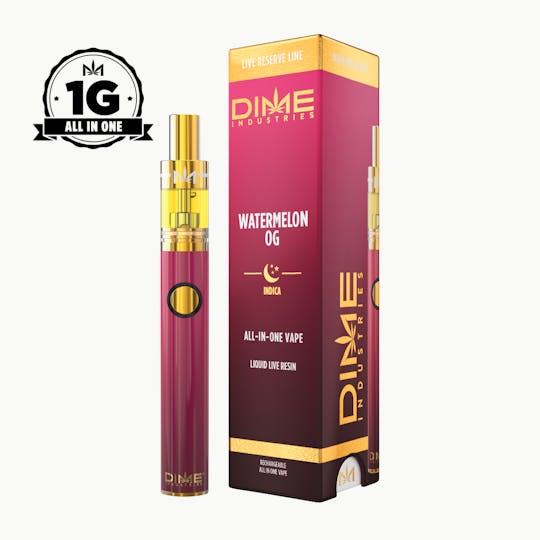 Dime Industries - Watermelon OG Live Reserve 1G All in One Device - 1