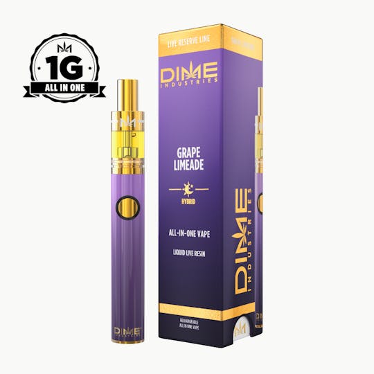Dime Industries - Grape Limeade Live Reserve 1G All in One Device - 1