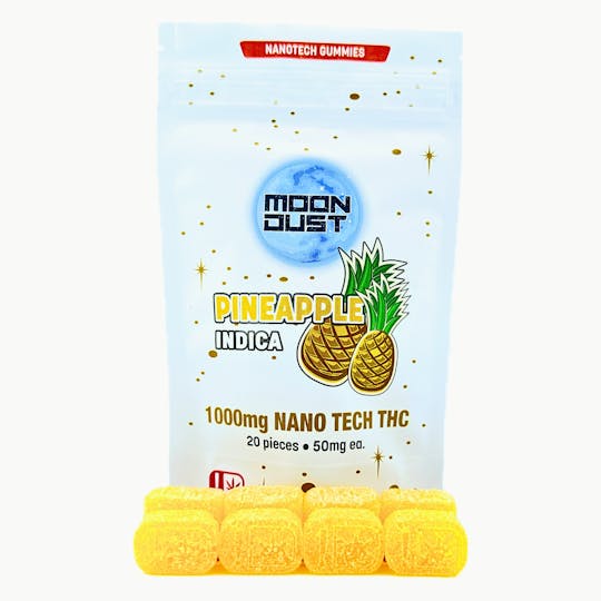 MOON DUST - 1000MG NANO THC GUMMIES - PINEAPPLE - INDICA - 1