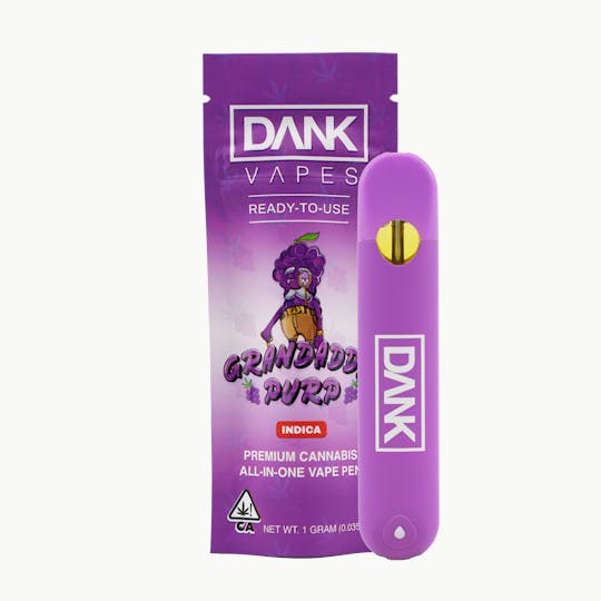 DANK - GRANDDADDY PURP - 1G ALL-IN-ONE DISPOSABLE VAPE PEN - 1