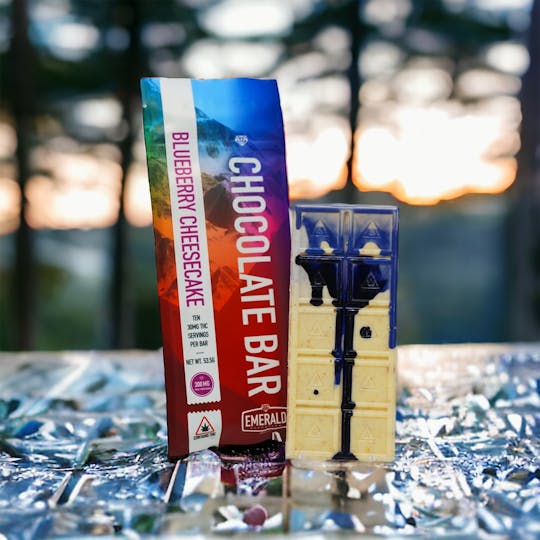 Emerald Elevation Cannabis Co - 300mg Full Spectrum, Blueberry Cheesecake Chocolate Bar - 1